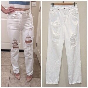 GRLFRND Sample Stock Mica High Waist Straight Leg Jeans